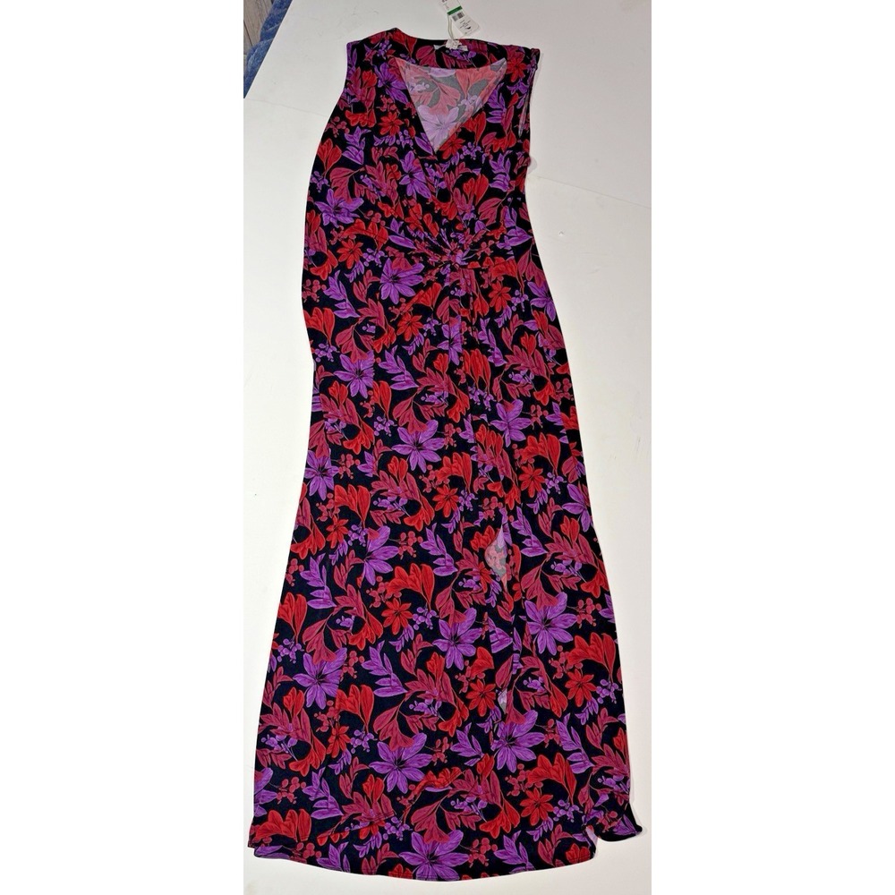 TOMMY BAHAMA The Clara Full Length‎ Dress Sleeveless Joyful Jewel Purple  Large